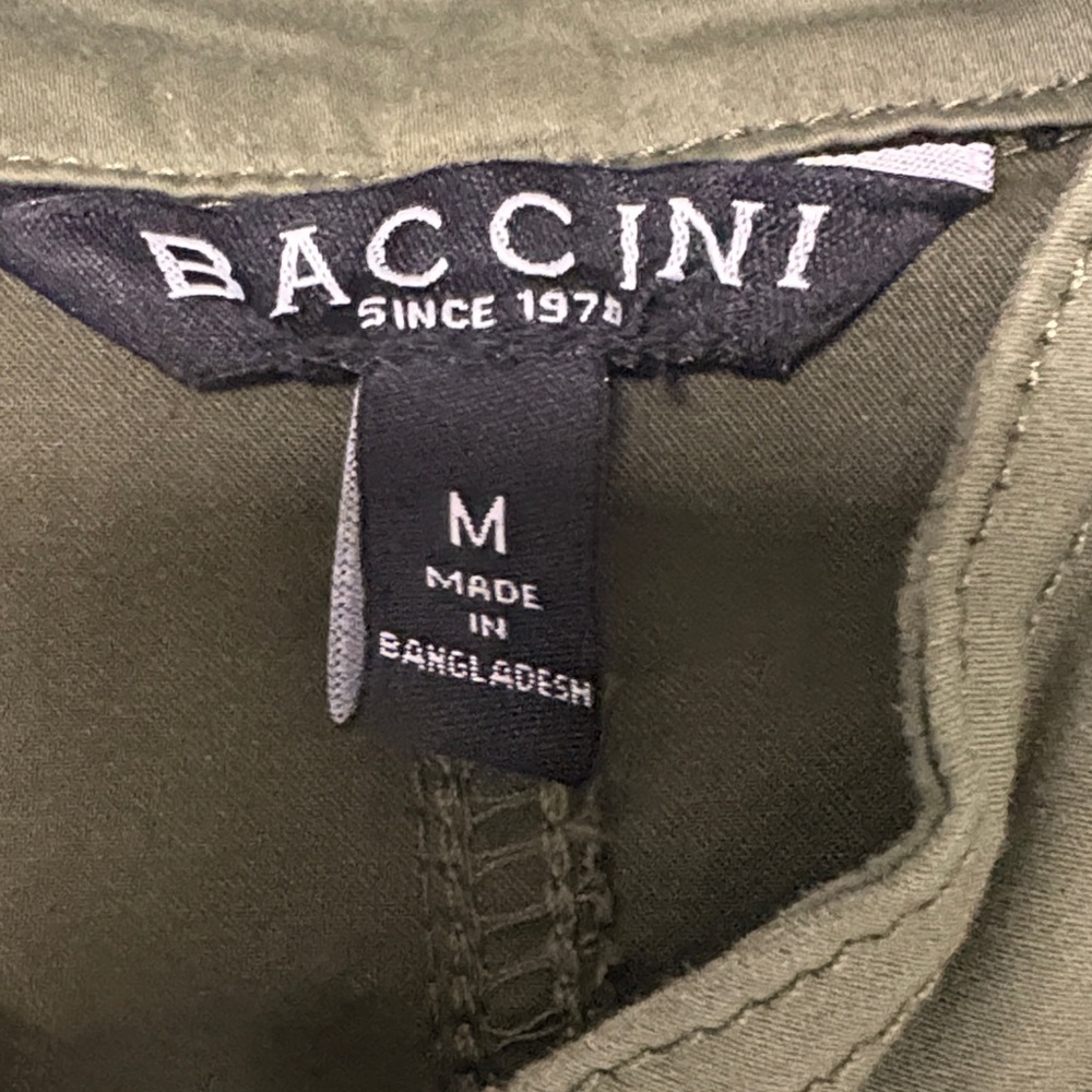 Baccini Functional Utility Military Martini Green Jacket-Cottonblend - Picture 5 of 5